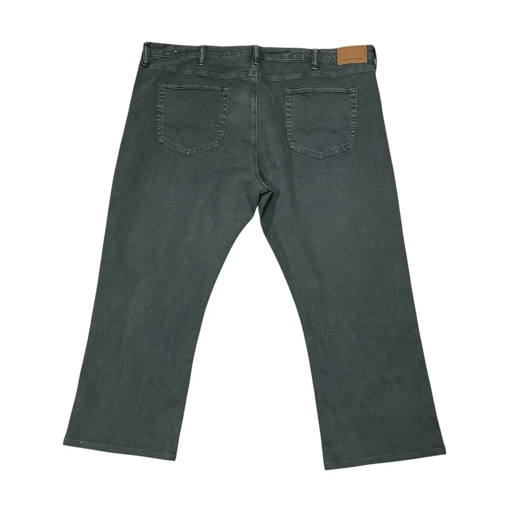 American Eagle Jeans Mens 44x27 Gray Original Bootcut Airflex‎ Denim Y2k